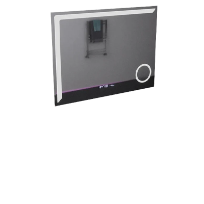 Bathroom mirrors with LED and De-fogging