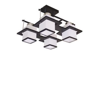 Chandeliers with light bulbs