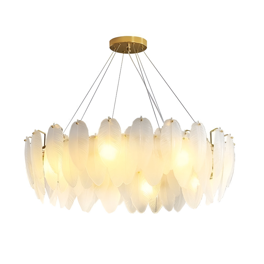 VAUX-LE-VICOMTE Elegance Crystal Chandelier, 5x E14, Diameter 42cm, Gold, Adjustable Height