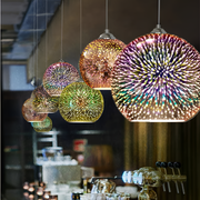 Elias Pendant Chandelier, 1x E27, Diameter 50cm, Black