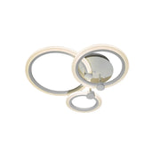 LED Chandelier with Remote Control Betty 3 Circles Cold/Warm/Neutral Light 41W Dimmable White