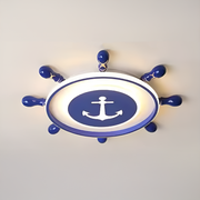 LED Chandelier 68W Navy White