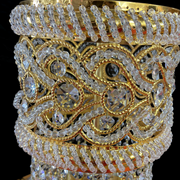 Crystal Chandelier CC718/400, 11x E14, Diameter 40cm, Shiny Gold