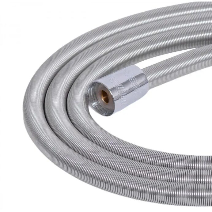 Spring Hose, 200 cm, Chrome, FAR200