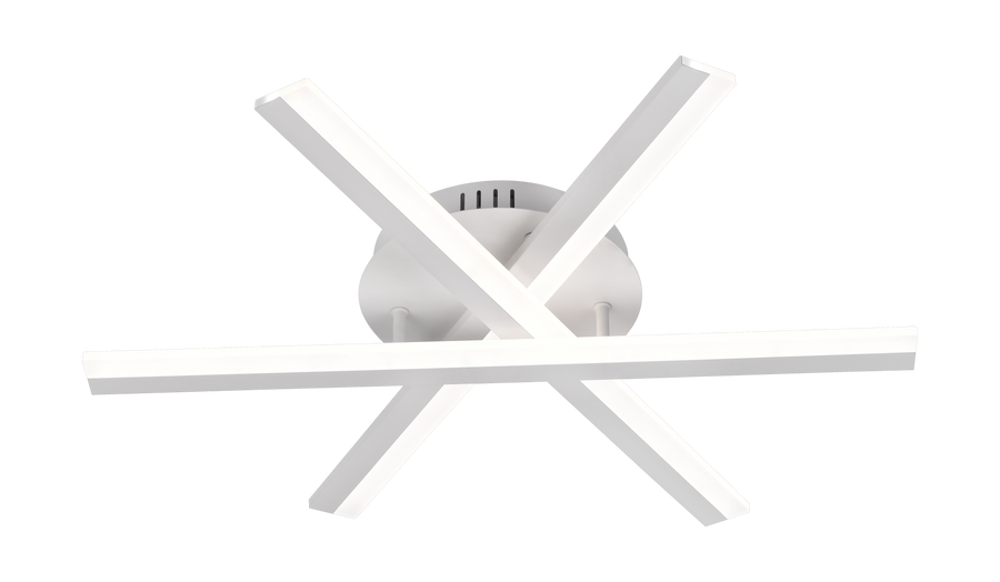 LED chandelier with ZOE remote control, 40W, Cold/Warm/Neutral light, Dimmable, White