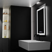 Rectangular LED mirror, 60x80cm, Venezia MotionGlow Marcello sensor, De-fogging system, Clock & Thermometer, Dimabila
