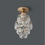 Ezzelin Crystal Chandelier, 1*E27, Metal, Gold