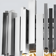 BLOIS Nobile Crystal Chandelier 5xE14, Diameter 40cm, Silver, Adjustable Height