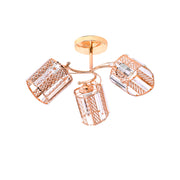 Lustra MUKE, 3*E27, Auriu, Metal și Cristal -19K