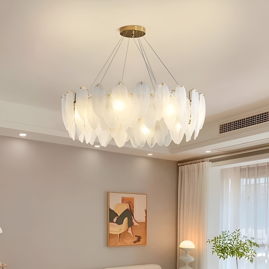 VAUX-LE-VICOMTE Elegance Crystal Chandelier, 5x E14, Diameter 42cm, Gold, Adjustable Height