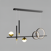 LED Chandelier with Remote Control Damara 55W Dimmable Black White