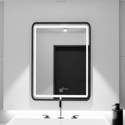 Rectangular LED mirror, 60x80cm, Basic Touch shade