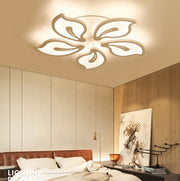 LED chandelier with remote control JASMINE 73W, 5 Petals, Cold/Warm/Neutral light, Dimmable, White