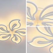 LED chandelier with remote control JASMINE 73W, 5 Petals, Cold/Warm/Neutral light, Dimmable, White