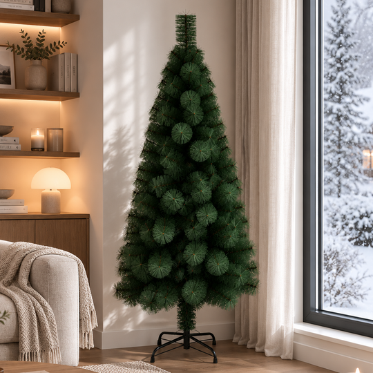 Artificial Fir Tree MANIITSOQ, 210 cm, 280 tips, Metal Support, Green