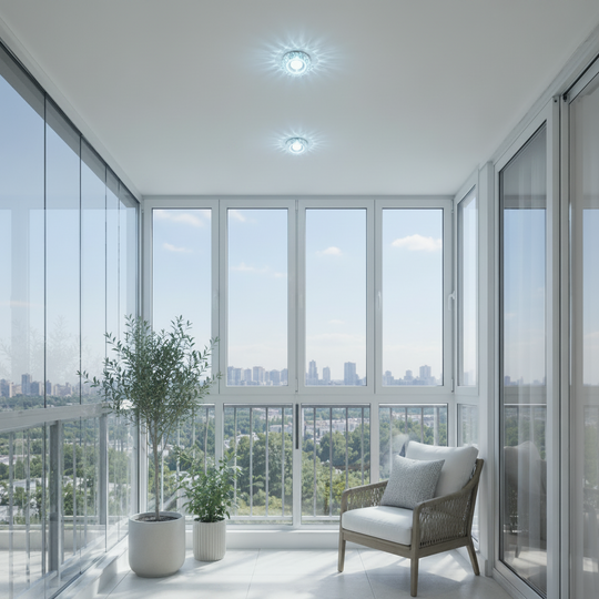 ORBITA LED Spot, 5W, Round, Cold Light + RGB, White, Resin and Glass LED Spot Default Title Alessandro Design