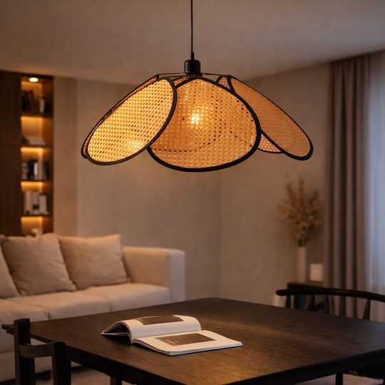 Vintage Chandelier 1xE27, Barn, Diameter 80cm, Wood and Metal, Brown Vintage Chandeliers Default Title Alessandro Design