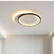 LED chandelier with remote control chiara geometry, 120W, 3 circles, cold/hot/neutral light, unstable, black