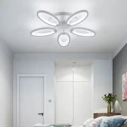 LED Chandelier with Remote Control SUNFLOWER 54W 5 Elements Cold/Warm/Neutral Light Dimmable White
