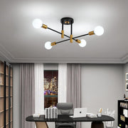 Modernist Lusts Gentile, 4x E27, Black and Gold, Modern Design