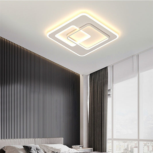 LED chandelier with remote control NOLUX 35W, Square, Cold/Warm/Neutral light, Dimmable, White