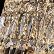 WINDSOR Regalis Crystal Chandelier 10xE27, Diameter 85cm, Glossy Chrome, Adjustable Height