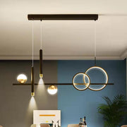LED Chandelier with Remote Control Damara 55W Dimmable Black White