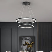 Casiana LED Chandelier with Remote Control, 100W, Black, Dimmable