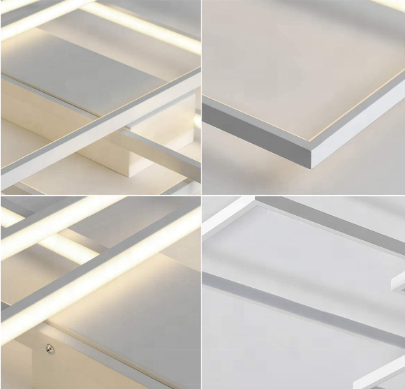 LED chandelier with remote control LANDYN 71W, Cold/Warm/Neutral light, Dimmable, White