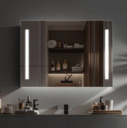 Theresa Wardrobe With LED Mirror DBP125 100x70 Grey