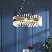 Lorenzo LED Chandelier with Remote Control, Dimmable, Diameter 40cm, Gold