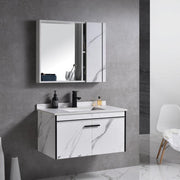 Bathroom Furniture Set 60x48cm 3 Pieces Black White