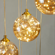 Ismini Gold LED Crystal Chandelier