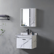 Bathroom Furniture Set 80x48cm 3 Pieces Black White