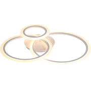 LED Chandelier with Remote Control Betty 3 Circles Cold/Warm/Neutral Light 41W Dimmable White