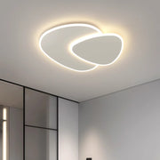 LED chandelier with remote control light, 98W, oval, cold/hot/neutral light, unstable, white