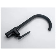 Ceramic Cartridge Basin Mixer Black Rotating Spout Connections Included EC01