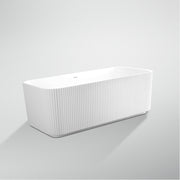 Freestanding Bathtub, Oval, Acrylic, White, 150×72×56 Cm