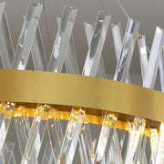 Lorenzo LED Chandelier with Remote Control, Dimmable, Diameter 40cm, Gold