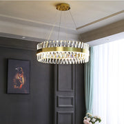 Alessandro LED Chandelier with Remote Control, Dimmable, Diameter 60cm, Gold