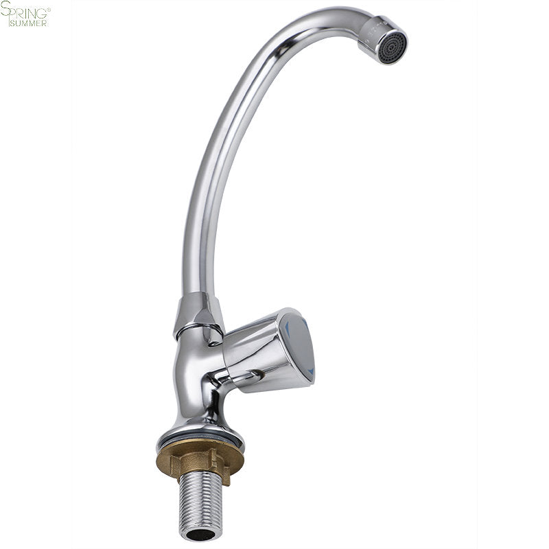 Cold Water Mixer with Rotating Spout, Chrome, AR003