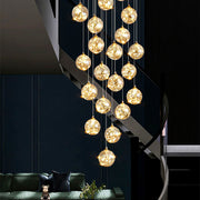Ismini Gold LED Crystal Chandelier