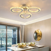 Alanubis Crystal LED Chandelier with Remote Control 37W