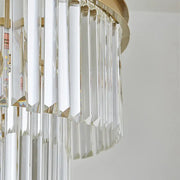 CHAMBORD Nobile Crystal Chandelier 5xE14, Diameter 38cm, Matte Gold, Adjustable Height