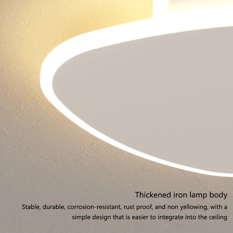 LED chandelier with remote control FUTURA LUMINA 98W, Oval, Cold/Warm/Neutral light, Dimmable, White