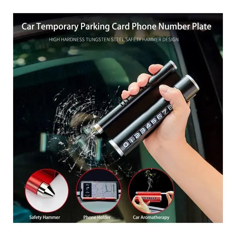 Car Holder for Phone Number Display, Blue