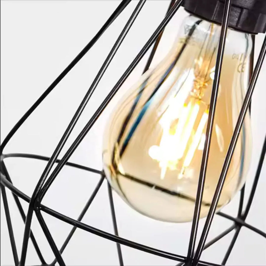 Chandelier with Lampshade, GRACIE, Diamond, 1XE27, Black