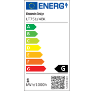 LED chandelier with remote control, Suspended 98W, 4 Elements, Cold/Warm/Neutral light, Dimmable, Adjustable height, Black
