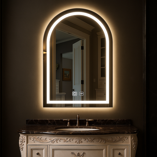 LED mirror, 60x80cm, Iulius Touch Marcello, Demister System, Dimmable