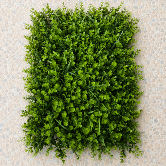 Artificial Plant Live Fence Panel Eucalyptus Mixed, 40 x 60 cm, Green